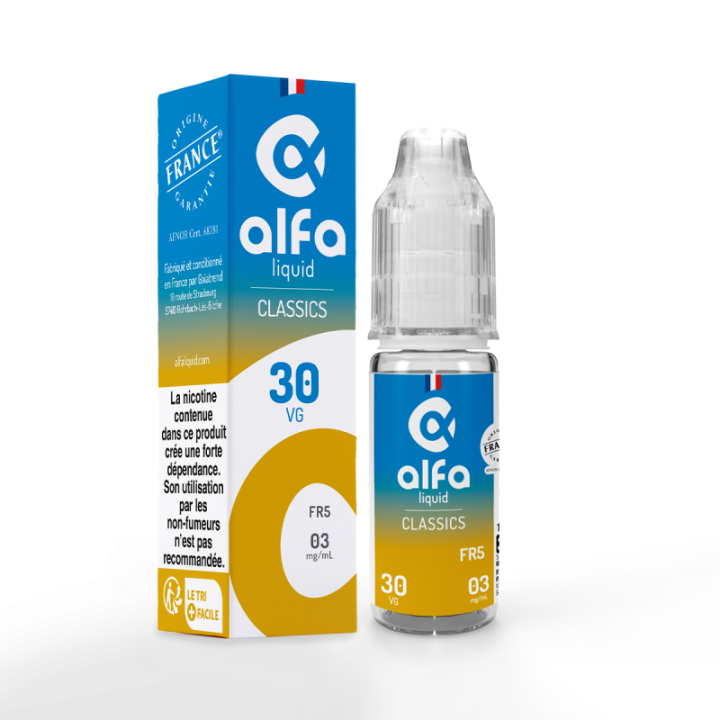 FR5 Classic Alfaliquid e-liquide neutre