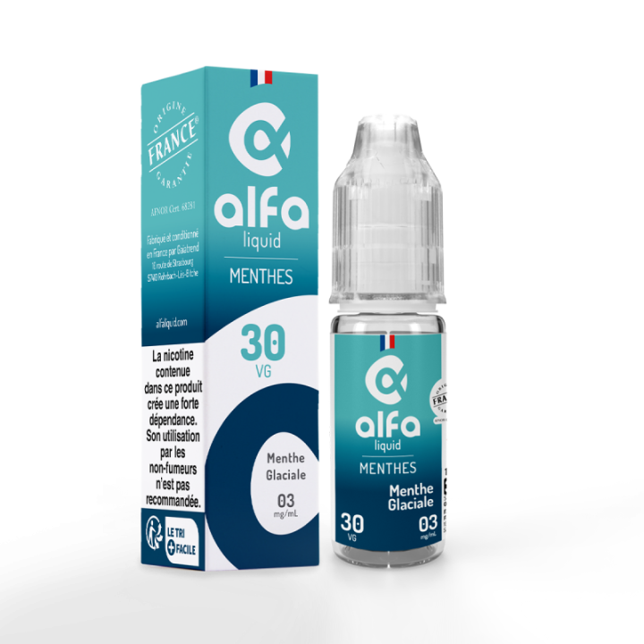 Menthe Glaciale Alfaliquid 10ml - E-liquide Frais | Kumo
