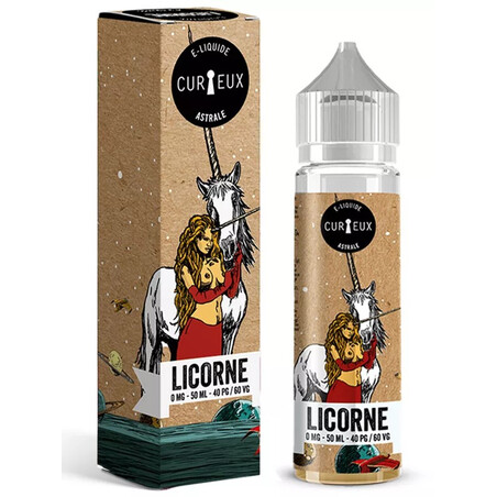 Licorne Astrale Curieux 50ml - E-liquide Fruité Premium | Kumo