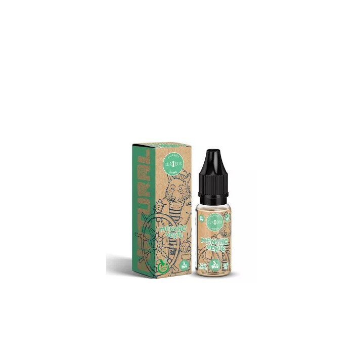 E-liquide Menthe Verte Natural Curieux 10ml | Fraîcheur intense | Kumo