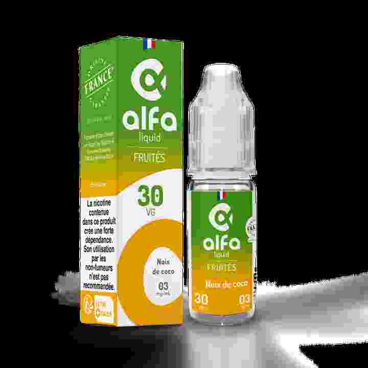 E-liquide Noix de Coco Fruitées Alfaliquid 10ml | Kumo