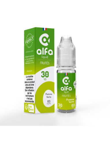 POMME VERTE FRUITES ALFALIQUID 10 ML