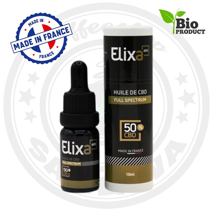Huile CBD Elixa 50% Full Spectrum - GC Distri | Kumo Vape
