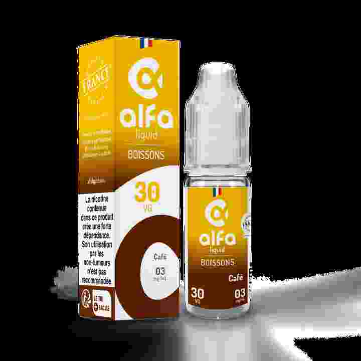 Café Boissons Alfaliquid 10 ml - E-liquide Français | Kumo