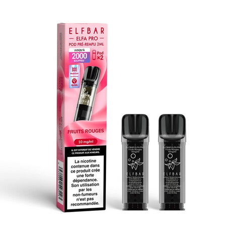 Cartouche ELFA Pro 2ml Fruits Rouges par 2 ELFBAR | Kumo