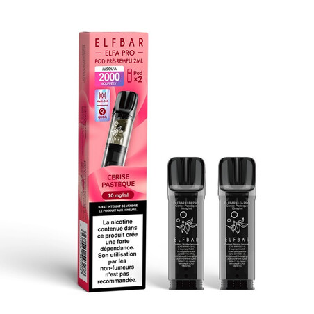 Cartouche Elfa Pro 2ml Cerise Pastèque par 2 - ElfBar | Kumo