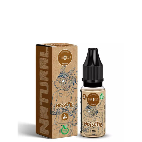 Noisette Natural Curieux 10ml - E-liquide Gourmand | Kumo