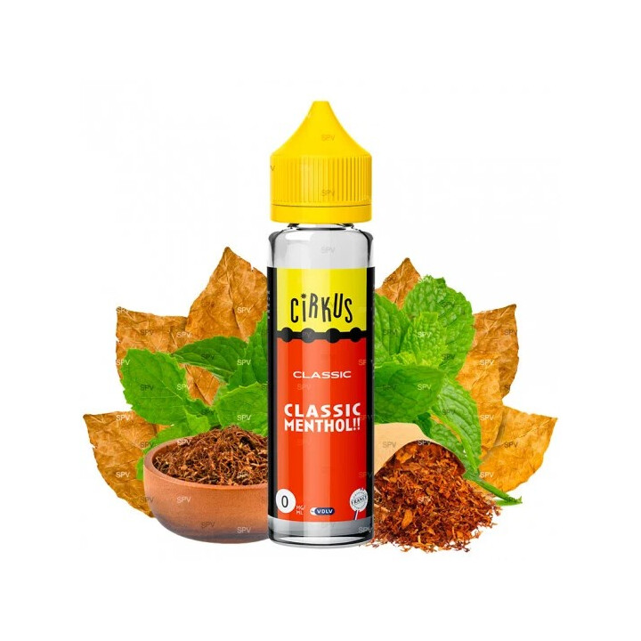 Classic Menthol Cirkus VDLV 50ml - E-liquide Frais | Kumo