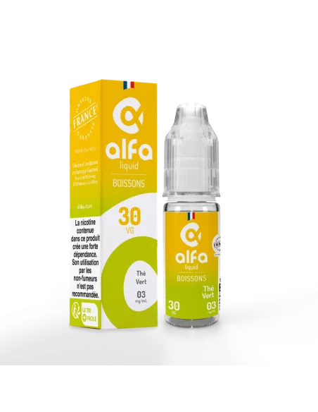 E-liquide Thé Vert Alfaliquid 10ml - Saveur Douce et Pure | Kumo