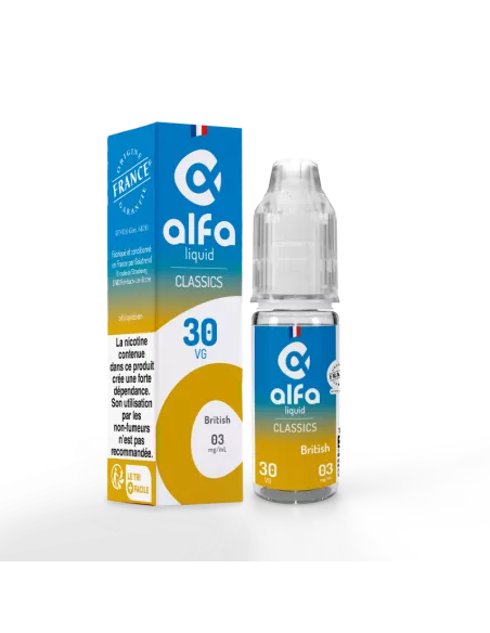 British Classic Alfaliquid 10ml - E-liquide Français | Kumo